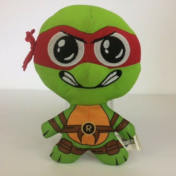Teenage Mutant Ninja Turtles 8" Raphael Plush Caricature Style Nickelodeon Red - Picture 8 of 11